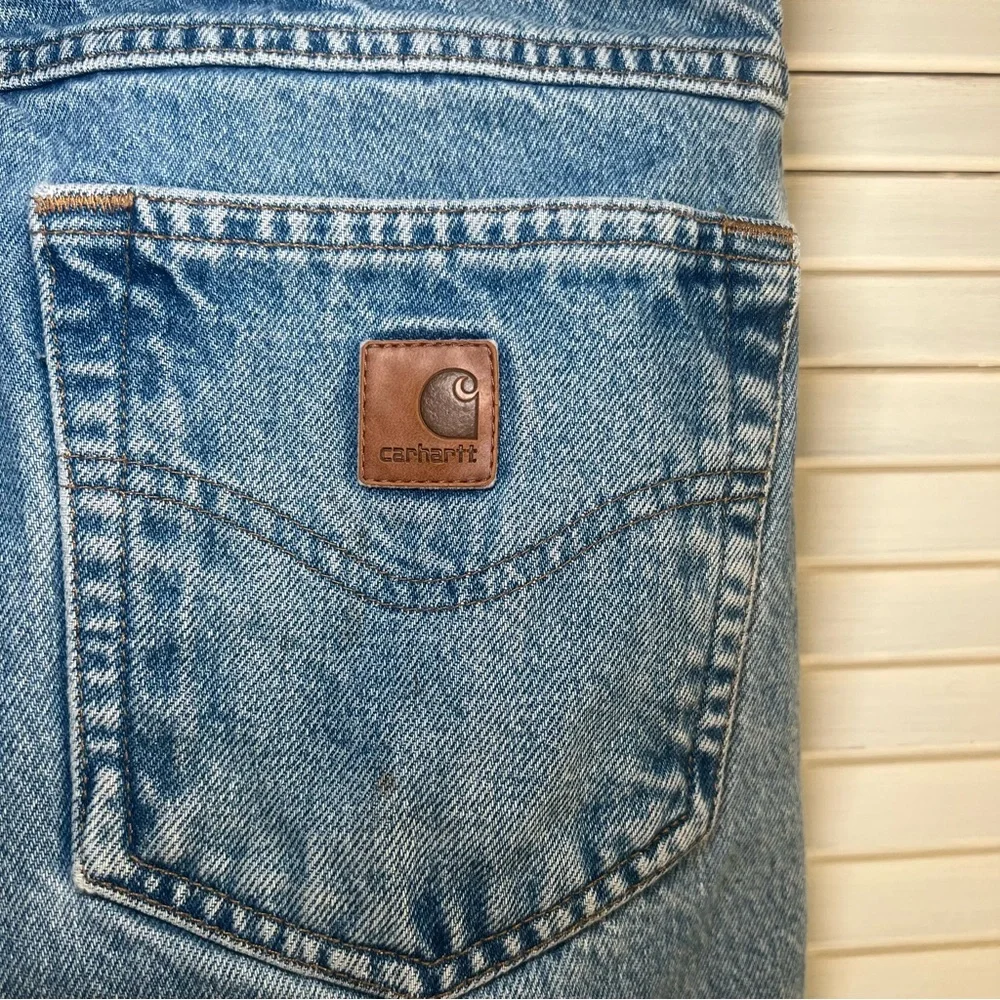 Vintage Carhartt Traditional Fit Jeans Men’s Blue Denim 44 x 32 B18 DST Workwear