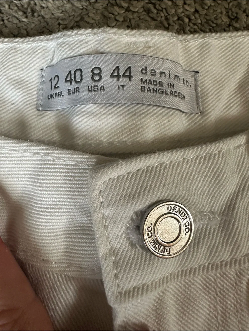 Denim&Co white denim