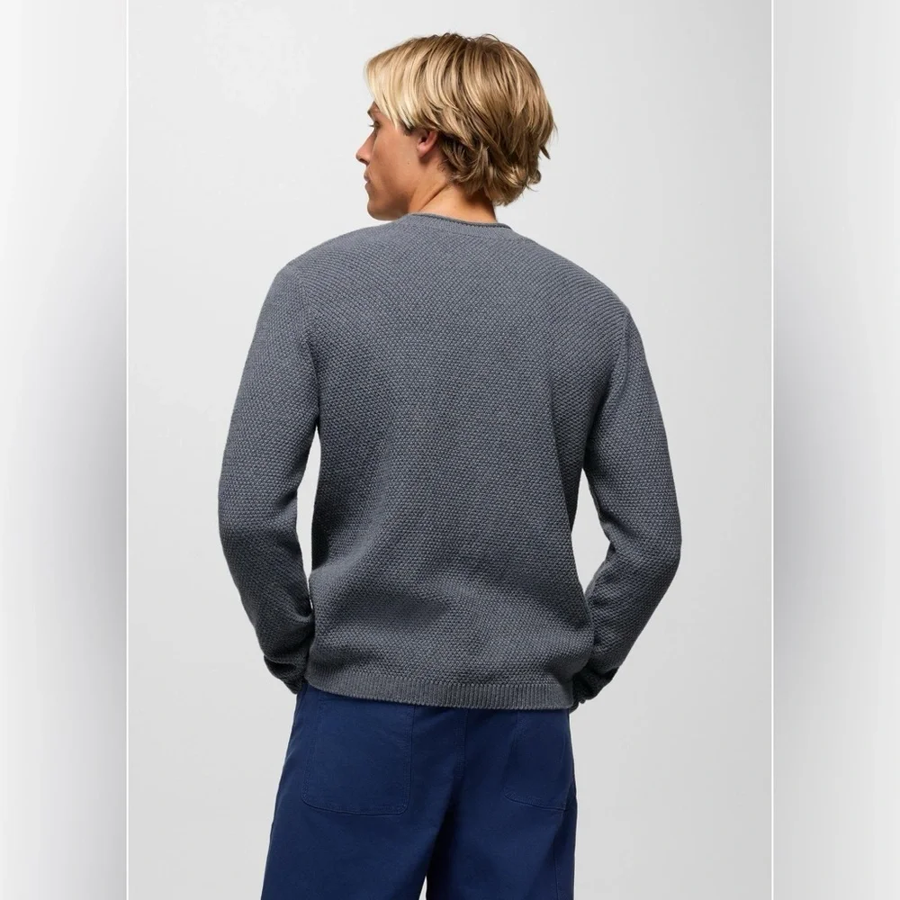 Prana Men’s Roll neck Sweater Forest Hills Knit organic cotton Fisherman XL Soft