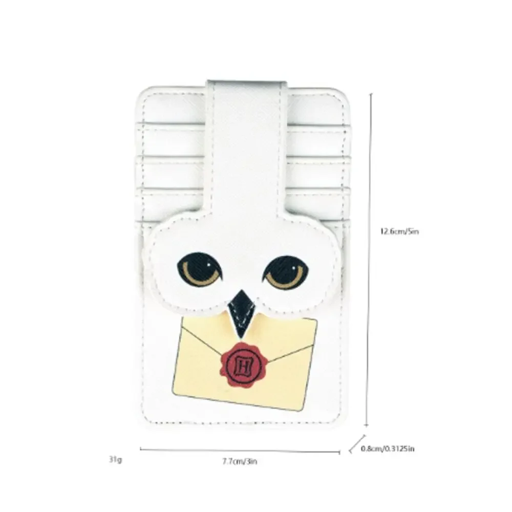 Harry Potter Hedwig the Owl Card/ID Holder, Wallet, Vegan Leather - White,