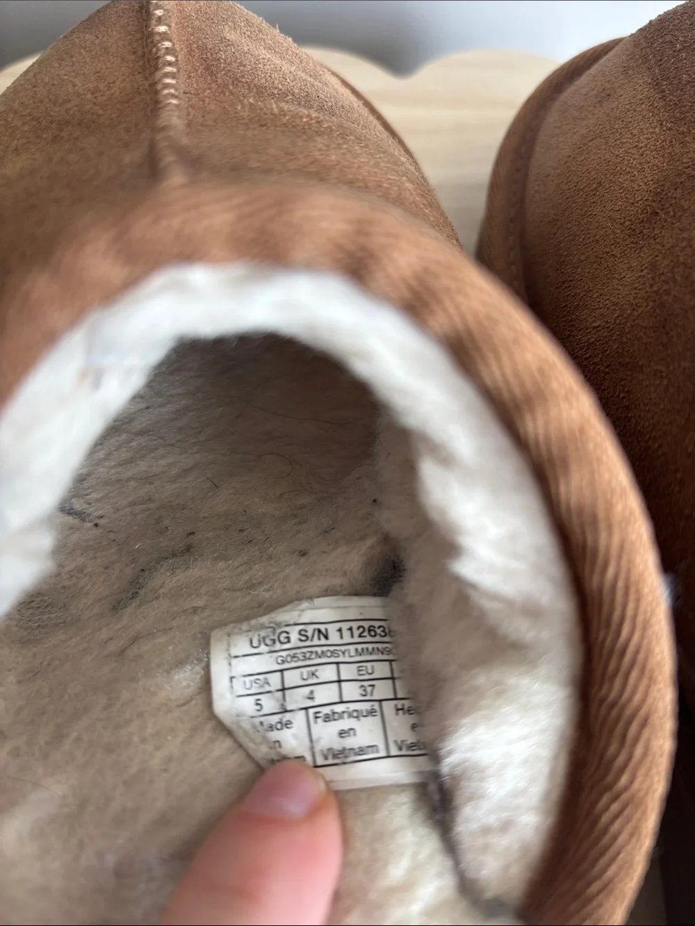 UGG slippers color