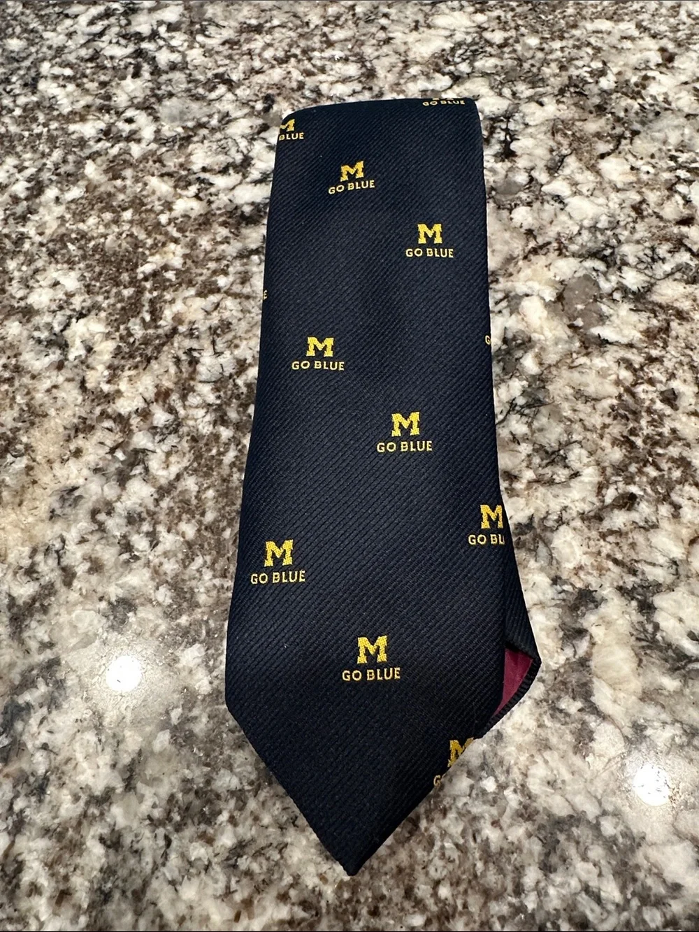 University of Michigan Go Blue Van Boven Tie EUC