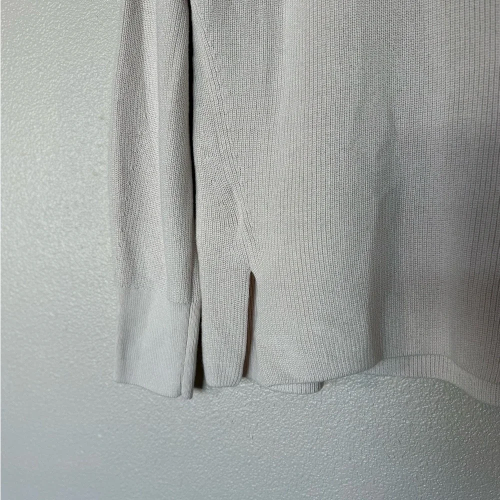 Lululemon Merino Wool-Blend Ribbed Crewneck Sweater White Opal 6