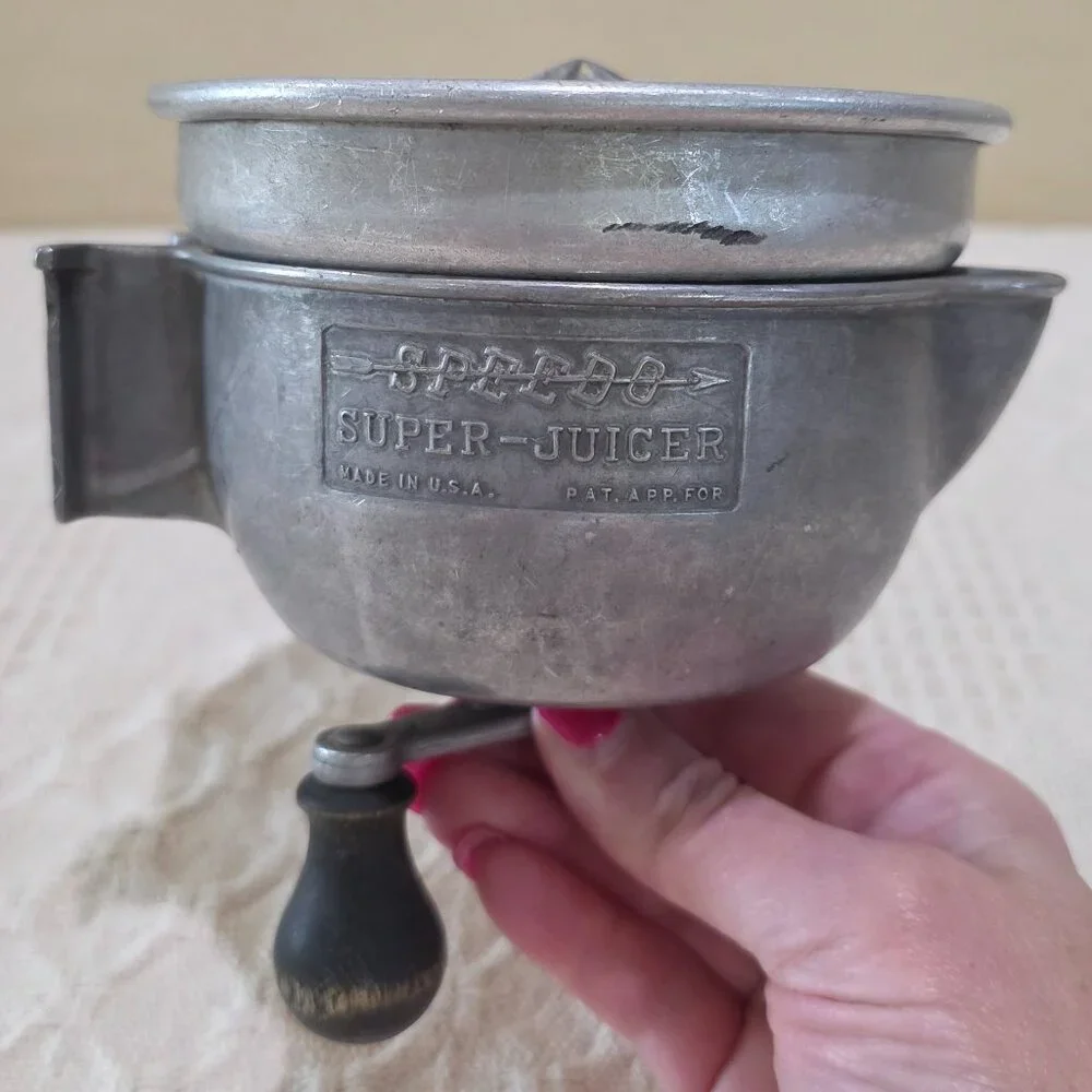Vintage Central States Mfg Co SPEEDO SUPER JUICER MCM Retro Citrus Hand Crank
