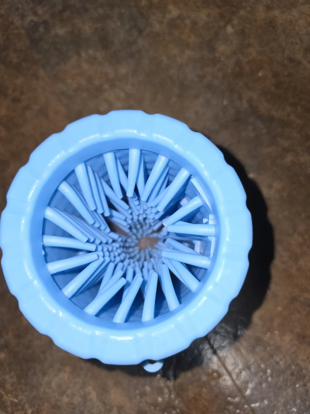 New Blue Portable Silicone Dog Paw Washer Paw Cleaner Sz M-L