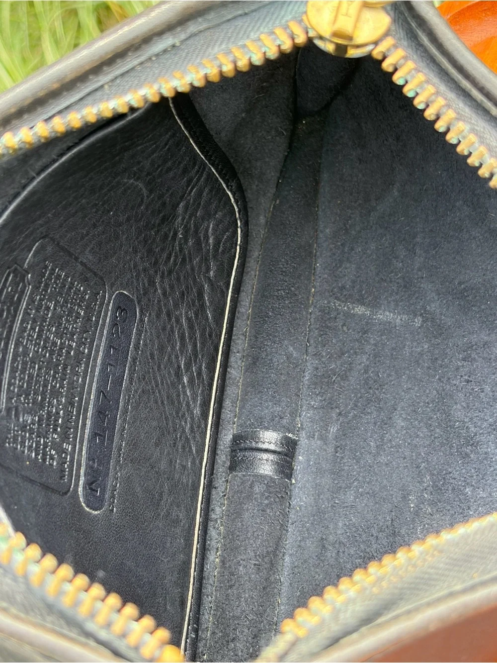 Vintage COACH Navy Bonnie Cashin Zippered Clutch EUC