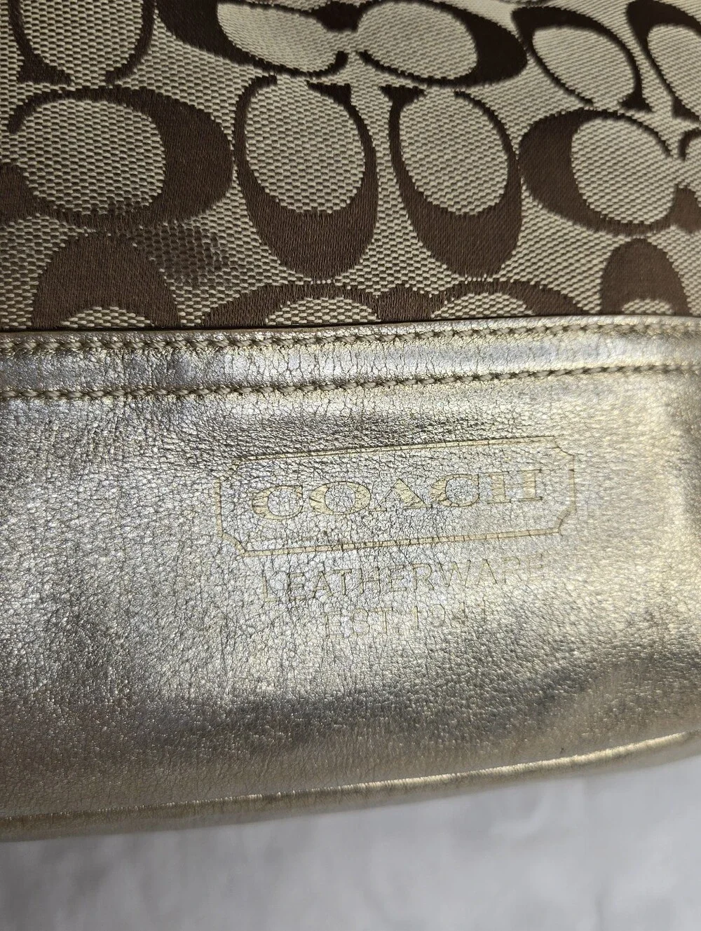 Coach jacquard canvas
