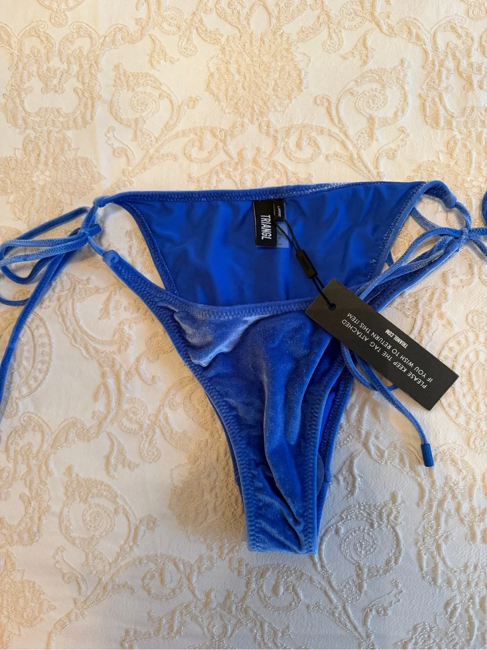 triangl swimwear Velvet bikini in Royal Blue- make offer!