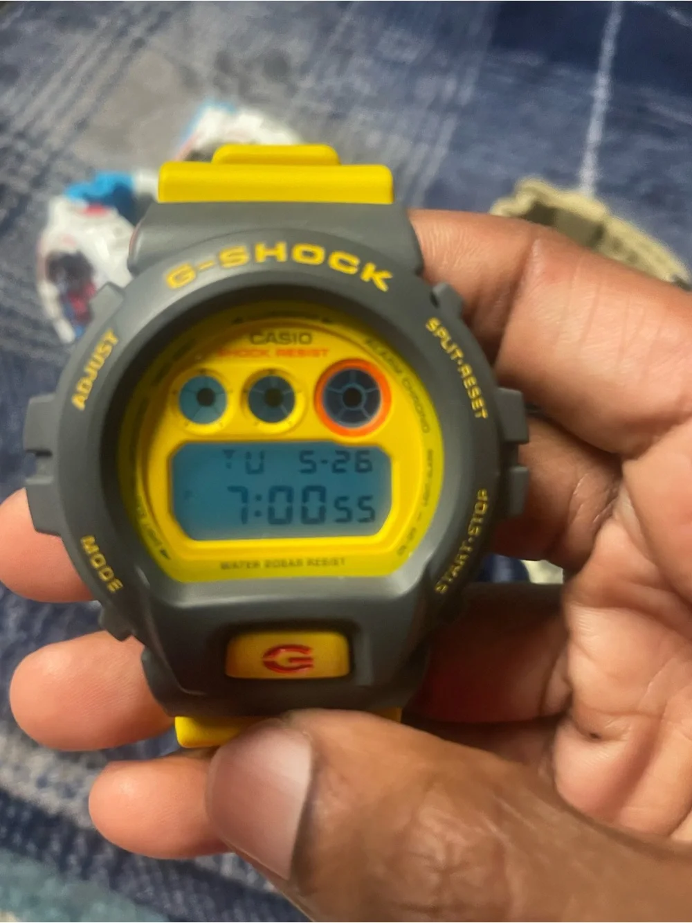 Casio bold yellow