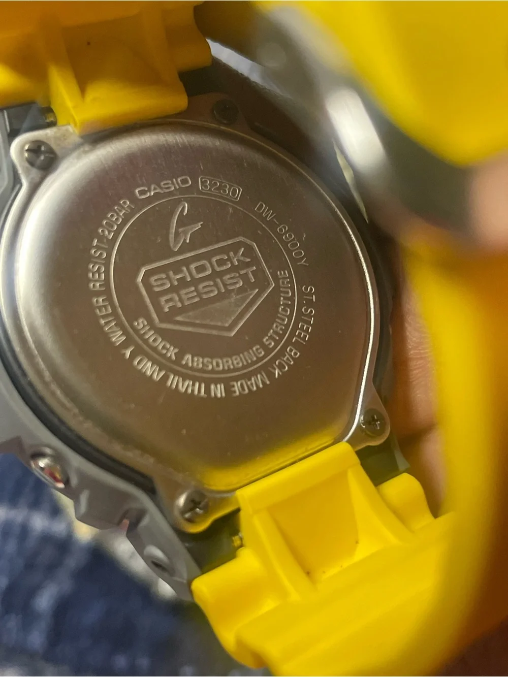 Casio bold yellow