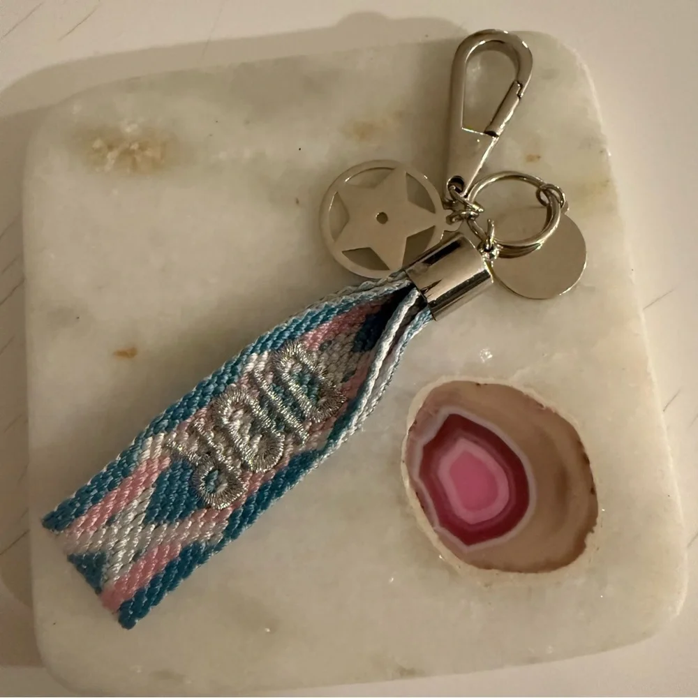 DIOR Accessories Woven Bag Charm Key Chain