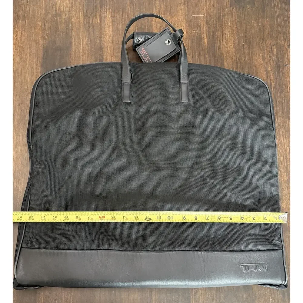 TUMI Black Ballistic Nylon Business Travel Hanging Garnet Bag Case Used Once