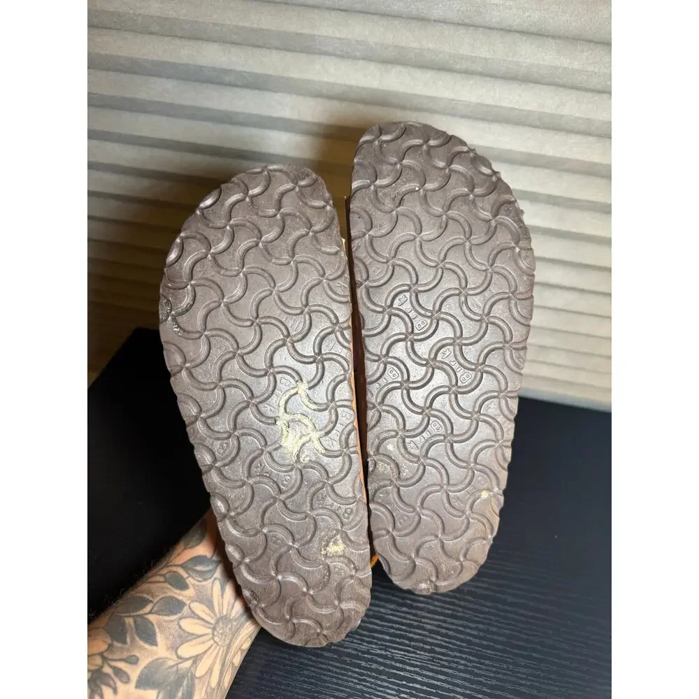 Birkenstock Milano Oiled Leather Brown Slingback Sandals EU 38 US Women 7 Men 5
