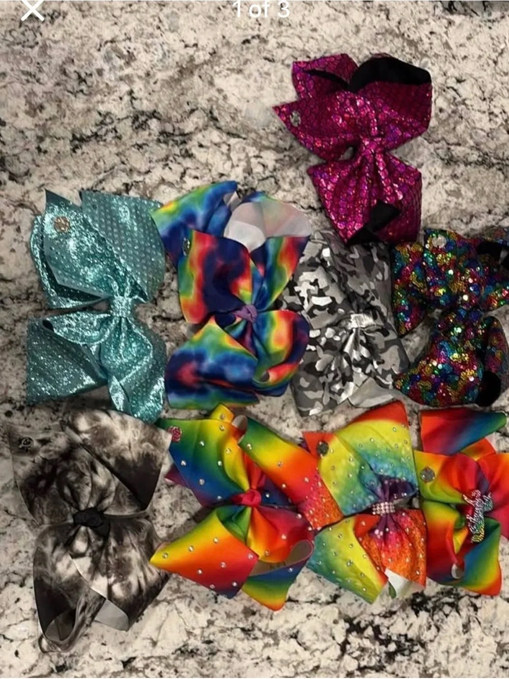 Colorful Cheer Bows Bundle - Rainbow, Teal, Black & More
