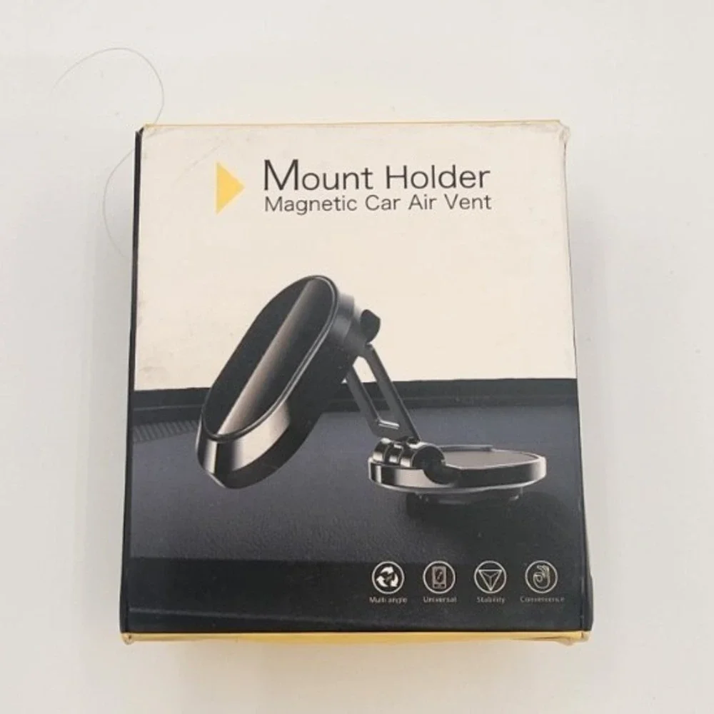 Magnetic Car Air Vent Mount Holder Black Silver Adjustable Angle Universal