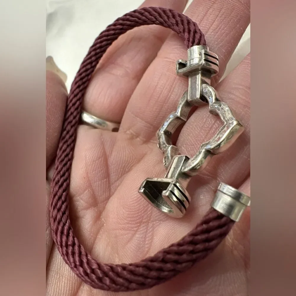 Brighton burgundy rope