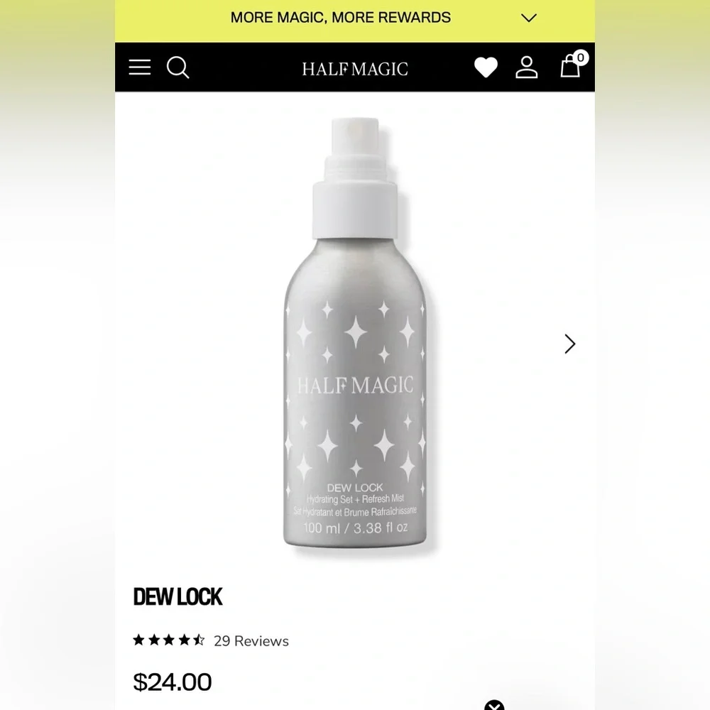 Half Magic hydrating setting
