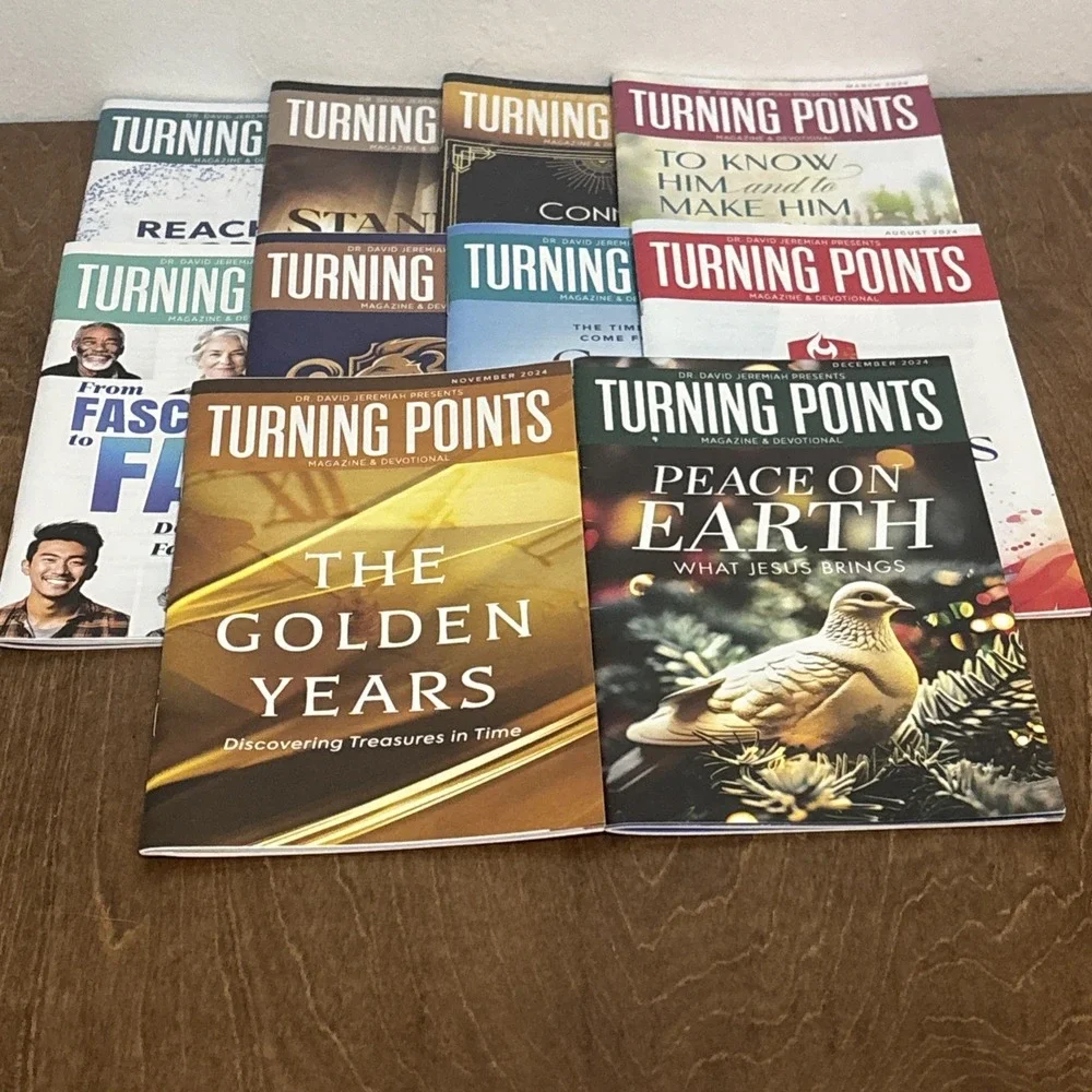 11 issues TURNING POINTS‎ Dr. David Jeremiah 2024 Magazine devotional