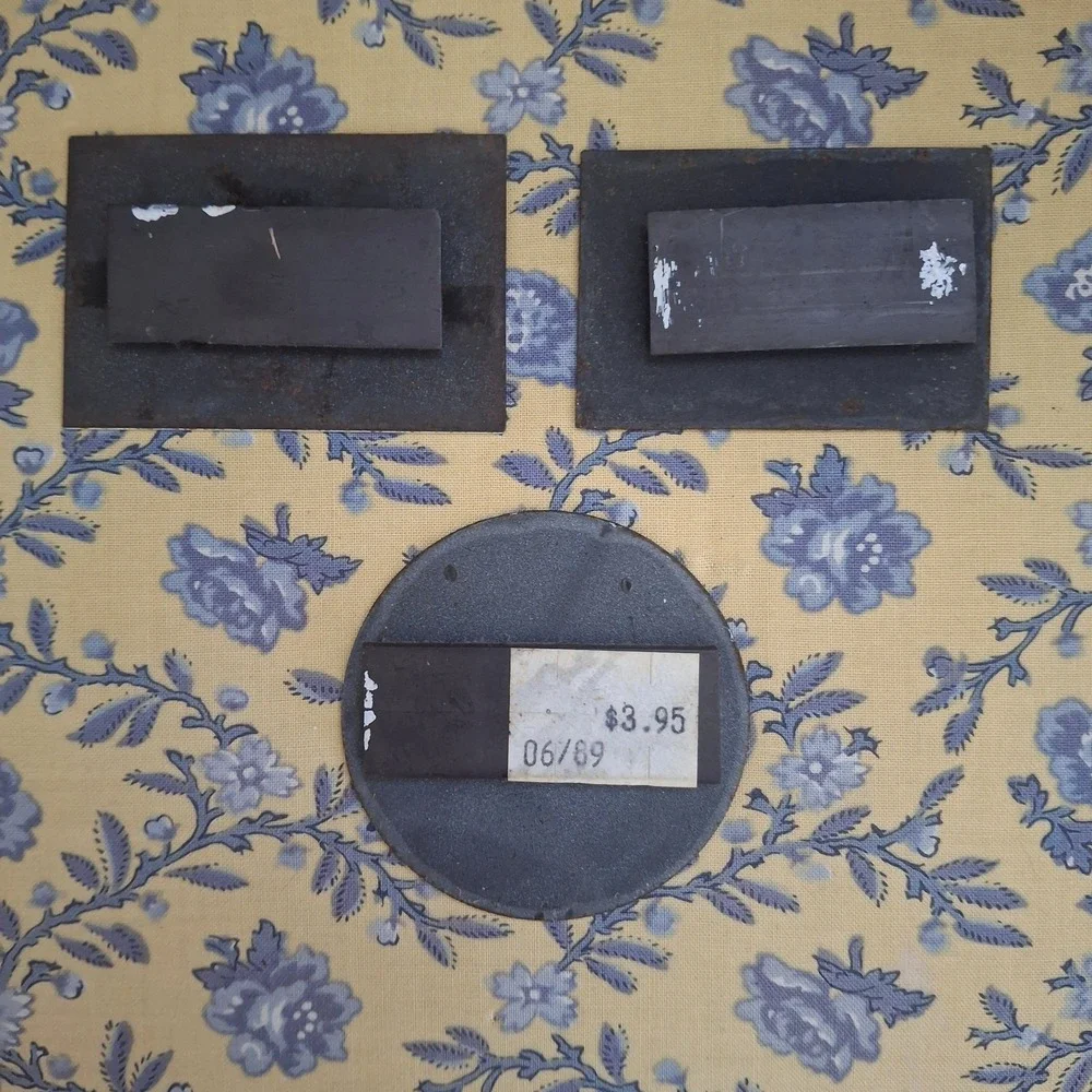 Vintage Railroad Memorabilia Approx~2.2in Porcelain-on-Steel Magnets Bundle Of 3