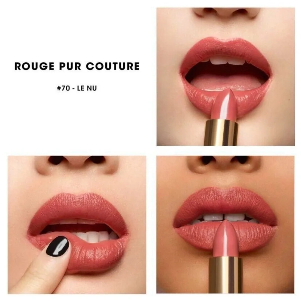 Yves Saint Laurent Rouge Pur Couture Caring Satin Lipstick 70 Le Nu Travel Size