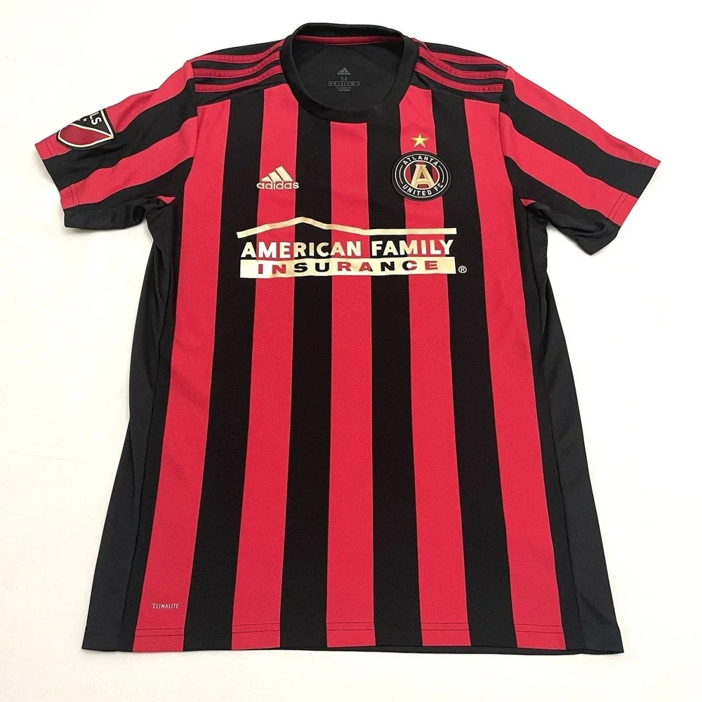 Atlanta United 2019 Adidas Soccer Jersey Men's Medium Red / Black MLS