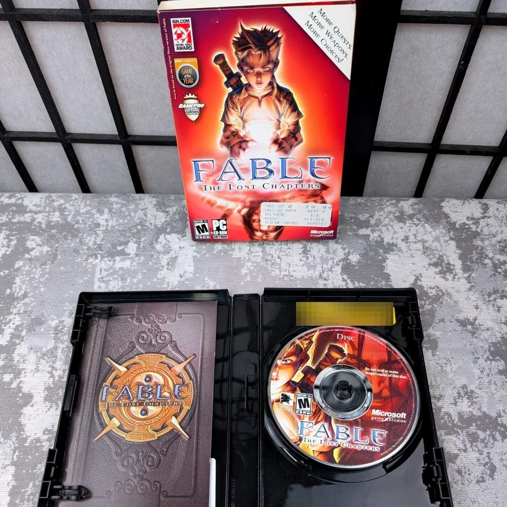 Fable The‎ Lost Chapters PC CD-ROM 2005 Microsoft Lionhead Studios Action RPG M