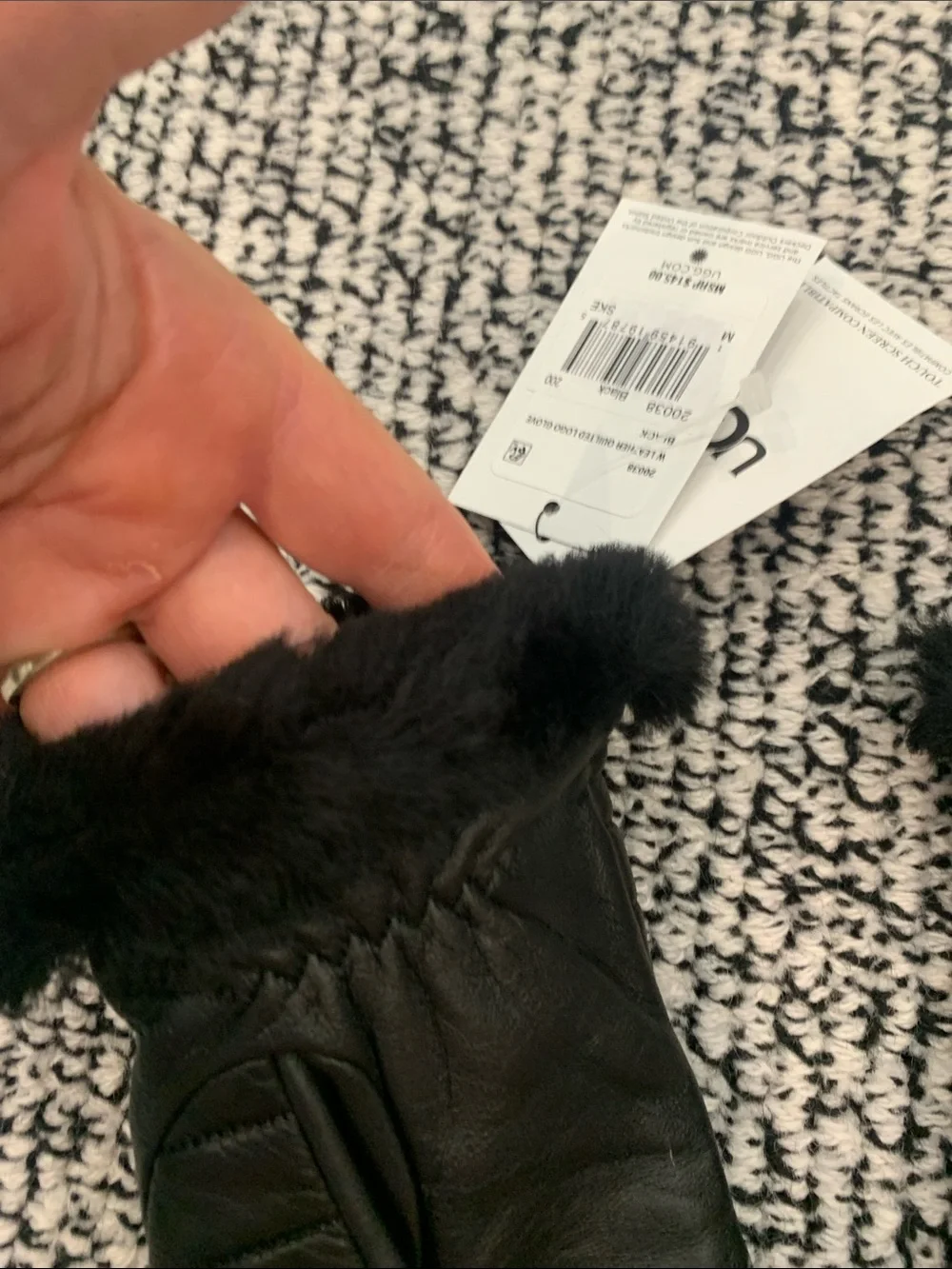 UGG branded quilted