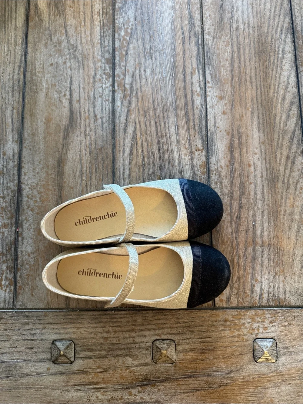 Childrenchic maryjane gold