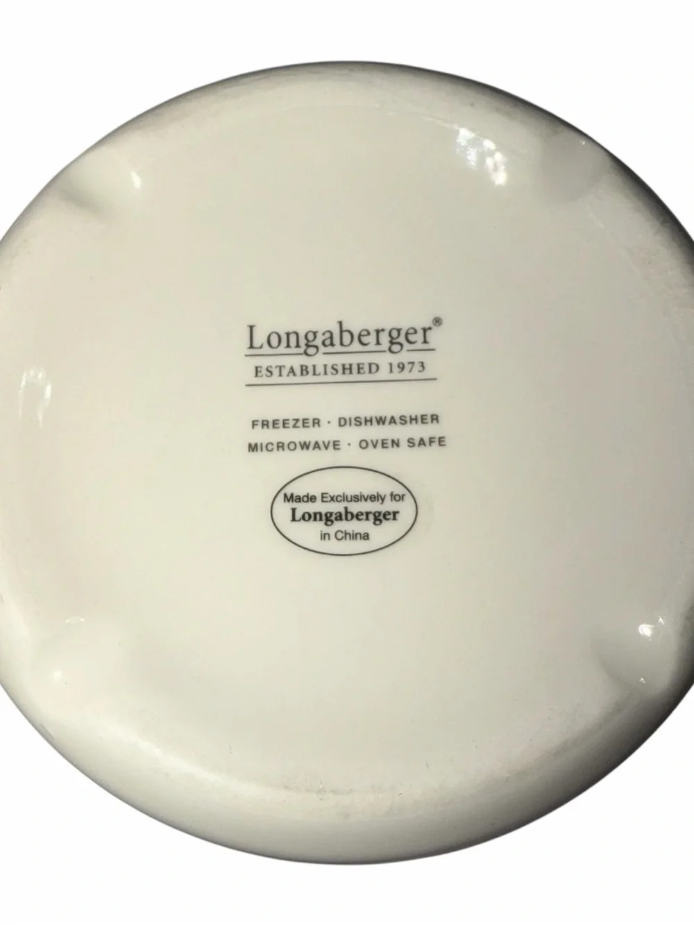 Longaberger white ceramic