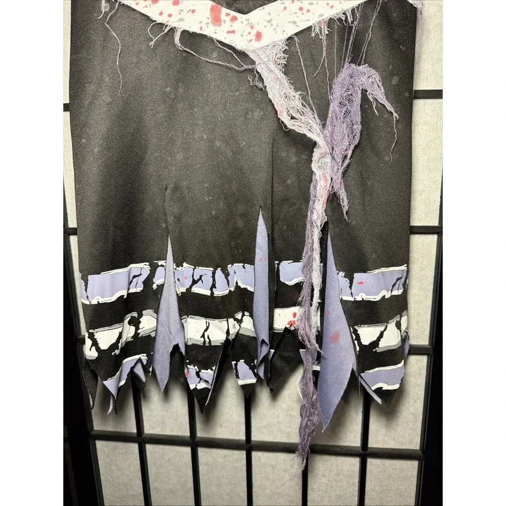 Fear Leader Zombie Cheerleader Dress Costume Size:Medium (7-8)