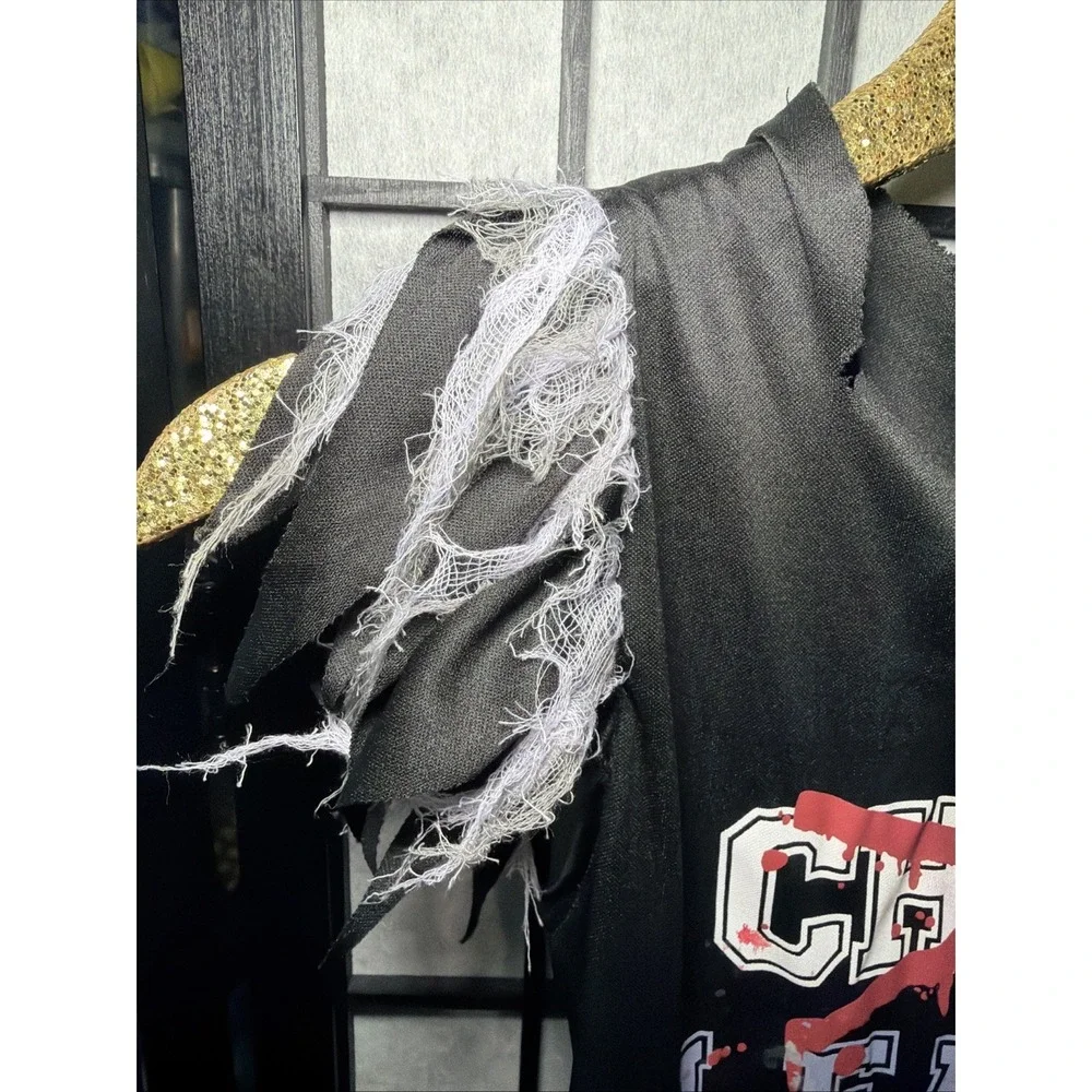Fear Leader Zombie Cheerleader Dress Costume Size:Medium (7-8)