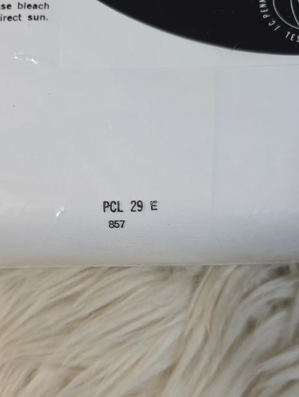 Vintage JCPenney Percale Double Fitted Sheet White 100% Cotton NOS ElastaFit USA