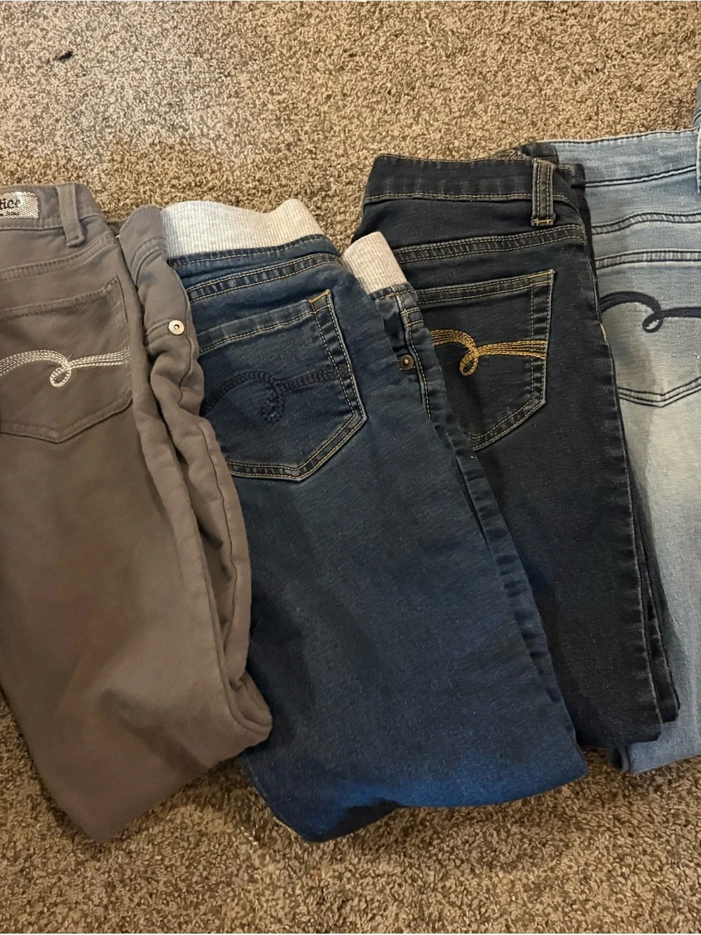 Girls size 10 slim Justice pants lot