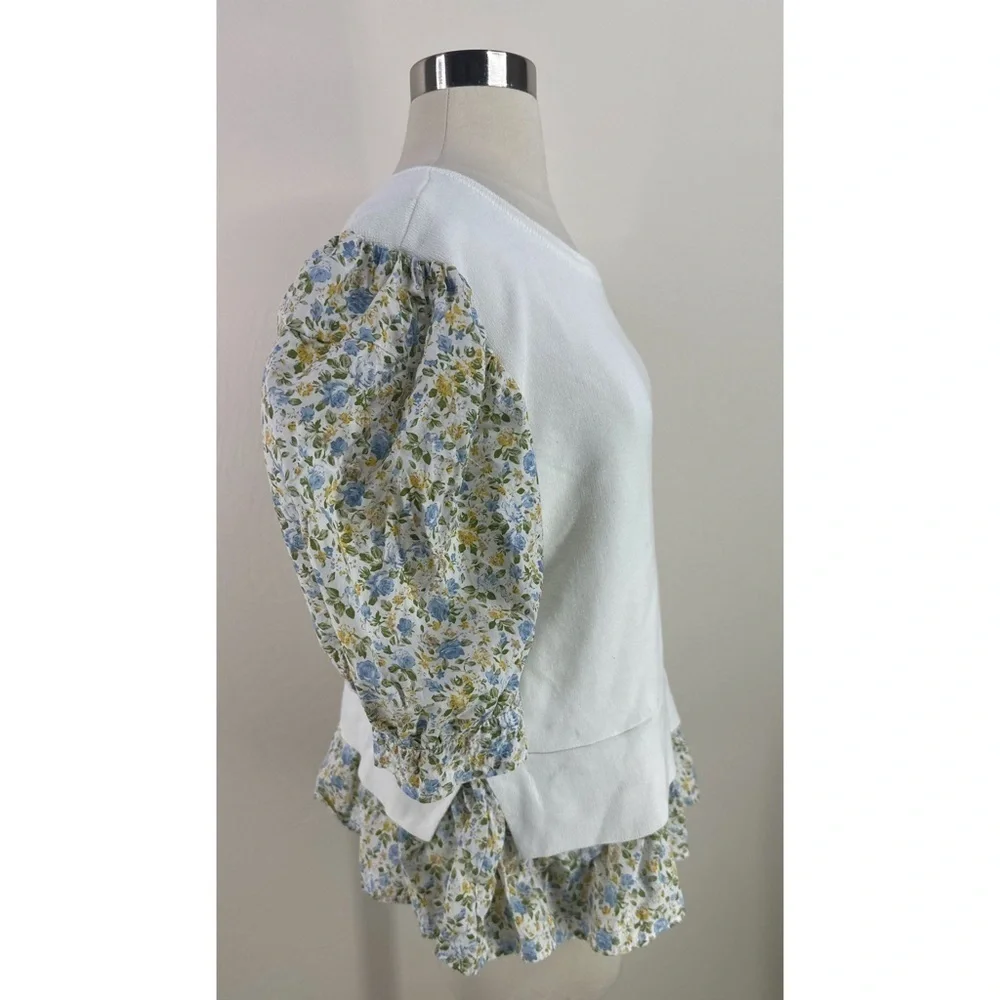 Anthropologie white knit