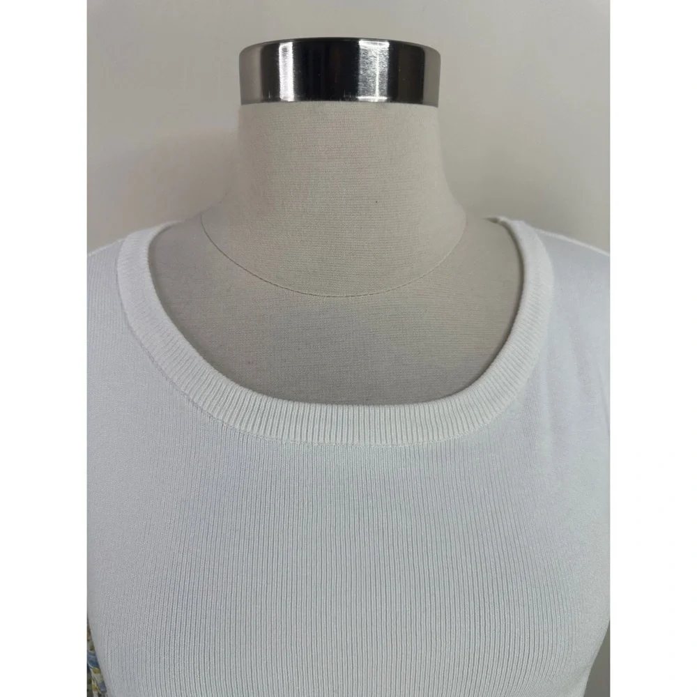Anthropologie white knit