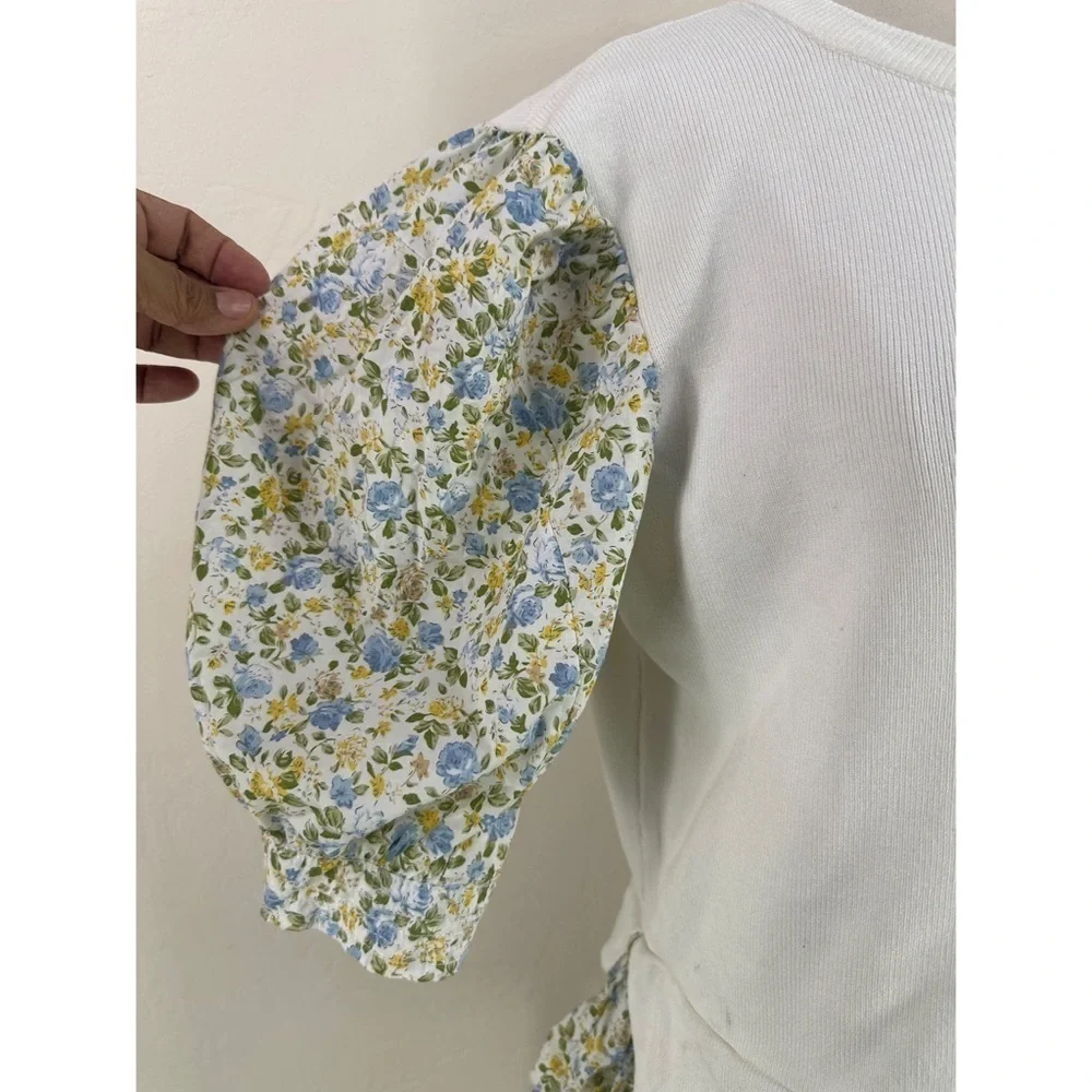 Anthropologie white knit