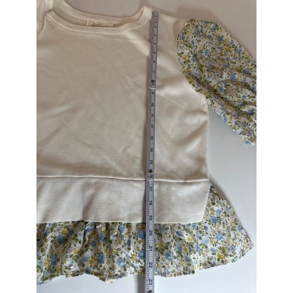 Anthropologie white knit