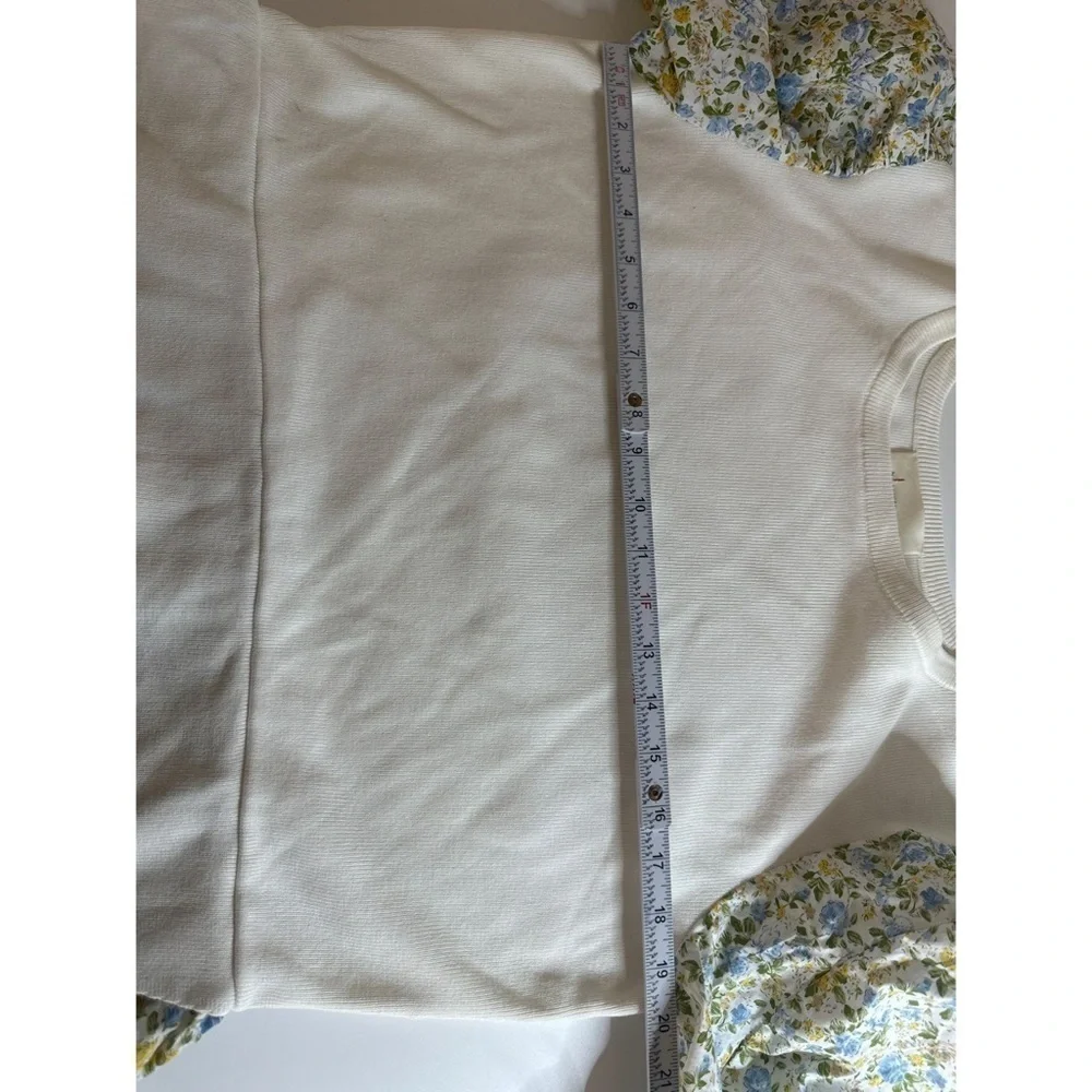 Anthropologie white knit