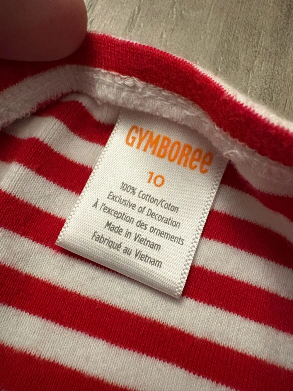 Gymboree red white