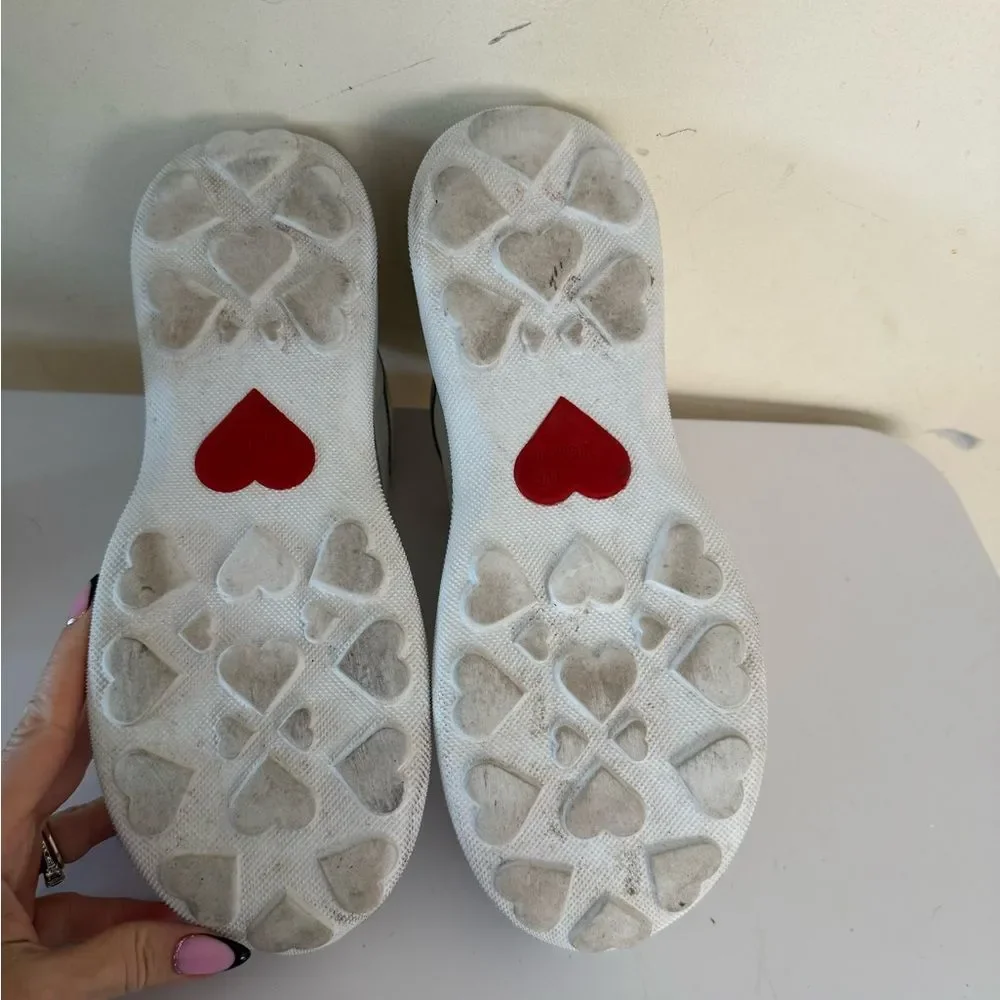 Love Moschino Nappato Bianc Scarpad Running Sneaker size 38 Used. See pictures