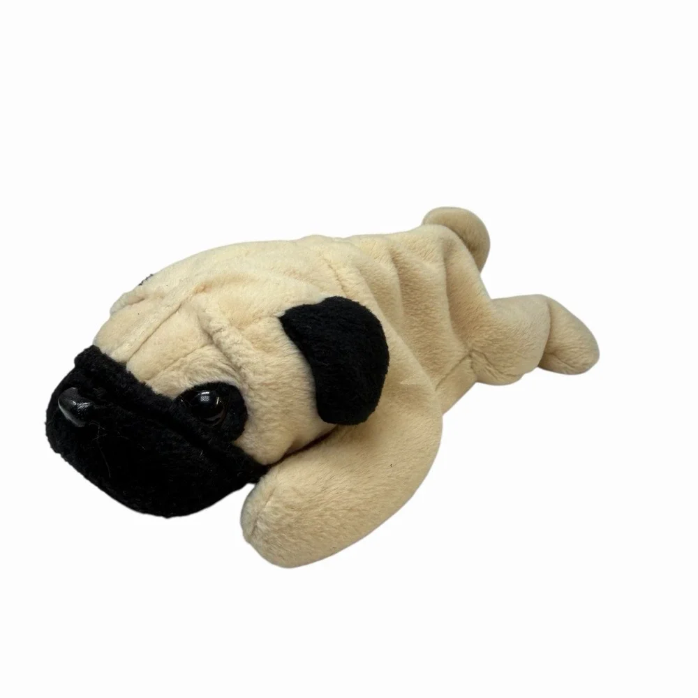 Vintage Ty Beanie Babies Pugsly The Pug Dog 1996 Plush Toy‎ Beanie Baby