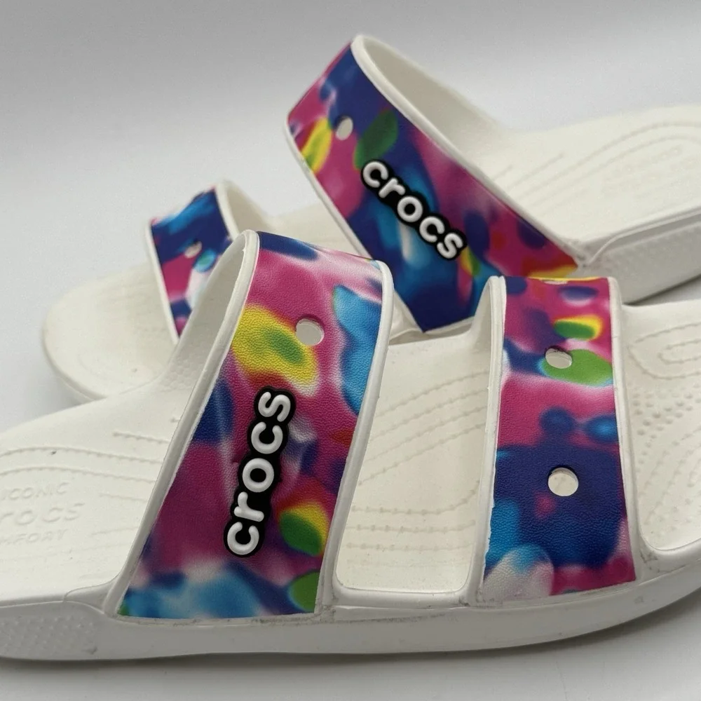 Crocs Classic Solarized Sandals Unisex Adult Men's 8 Women's 10 Two Strap Jibbit