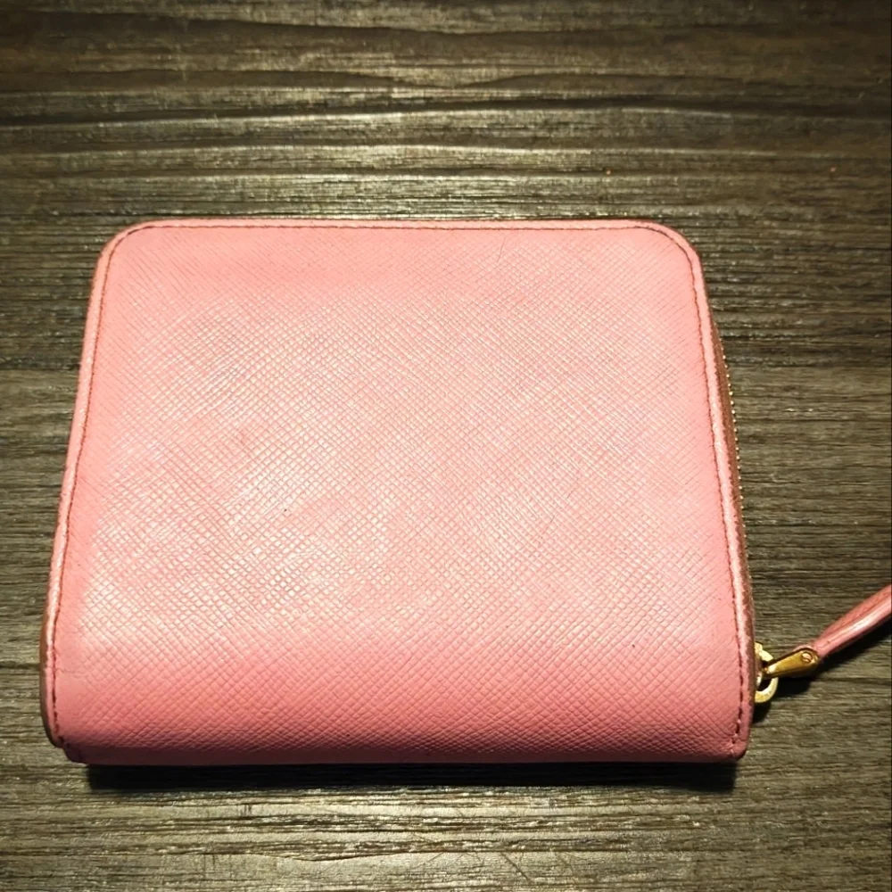 Prada compact wallet