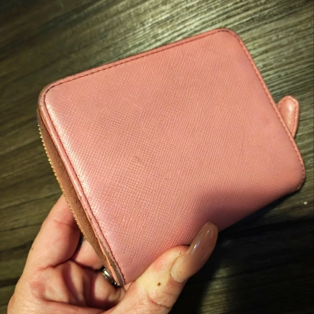 Prada compact wallet
