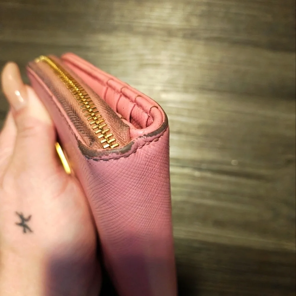 Prada compact wallet