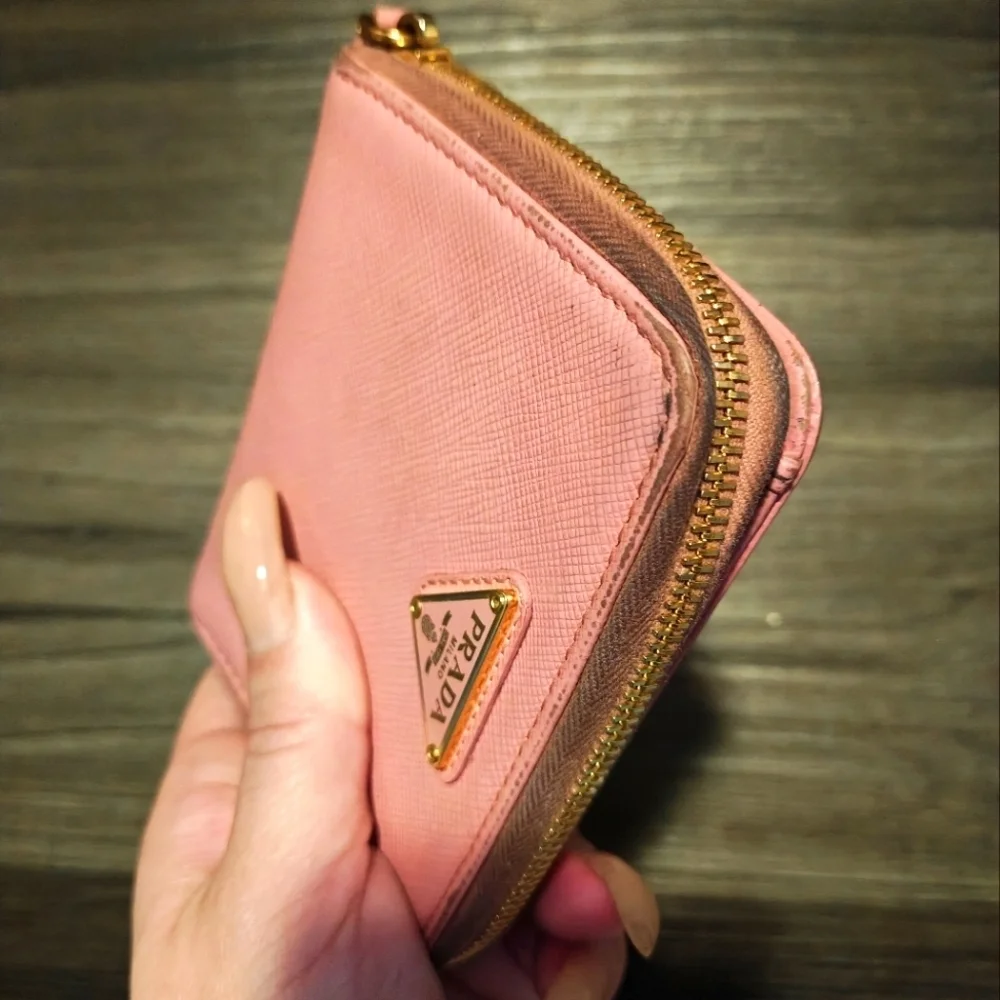 Prada compact wallet