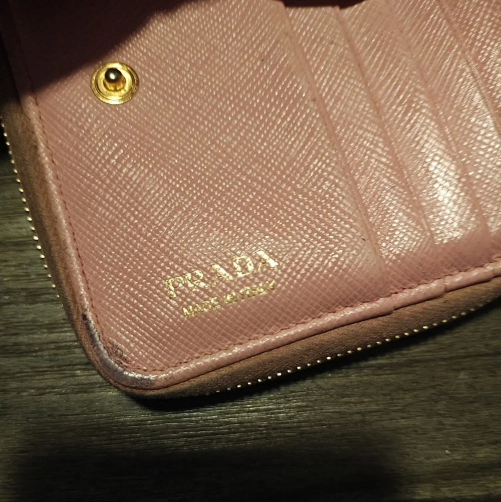 Prada compact wallet