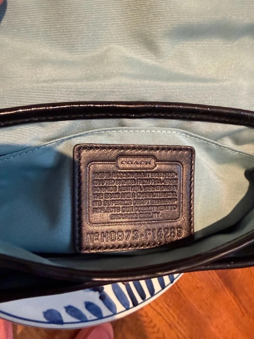 Coach Black Patent Leather Legacy Flap Bag