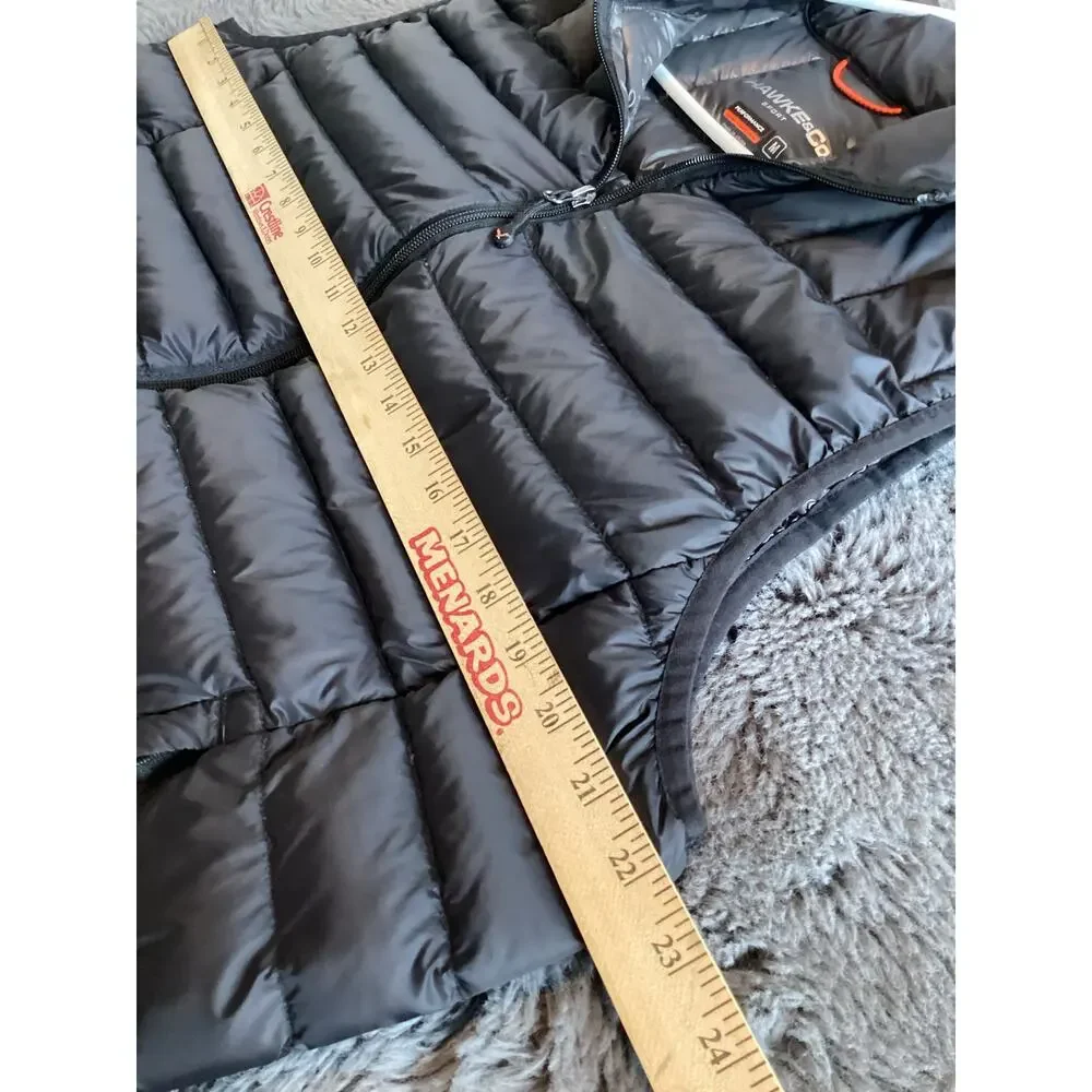 Hawke & Co Men's Performance Sport Package Down Puffer Full Zip Vest Black Med‎