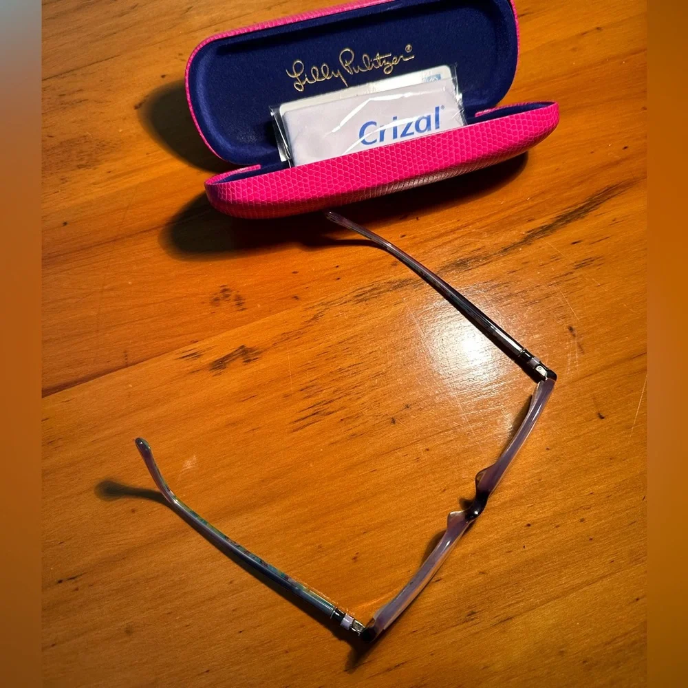 Lilly Pulitzer turquoise frames top…